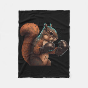 Couverture Polaire Écureuil de boxe Boxeur Gants de boxe Kickboxing M
