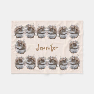 Couverture Polaire Écureuils doux