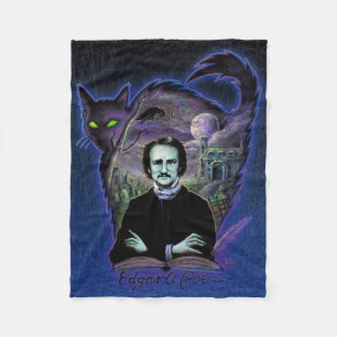 Couverture Polaire Edgar Allan Poe gothique