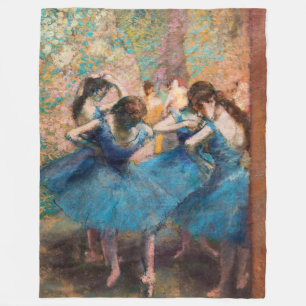 Couverture Polaire Edgar Degas - Danseurs en bleu