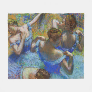 Couverture Polaire Edgar Degas - Danseuses bleues