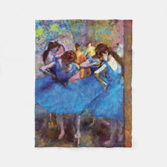 Couverture Polaire Edgar Degas - Danseuses en bleu - Amateur de danse (Devant)