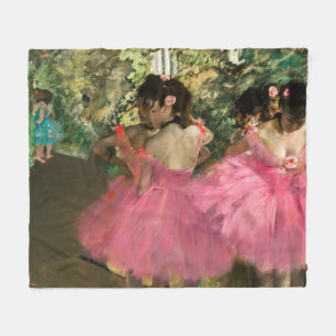 Couverture Polaire Edgar Degas - Danseuses en rose