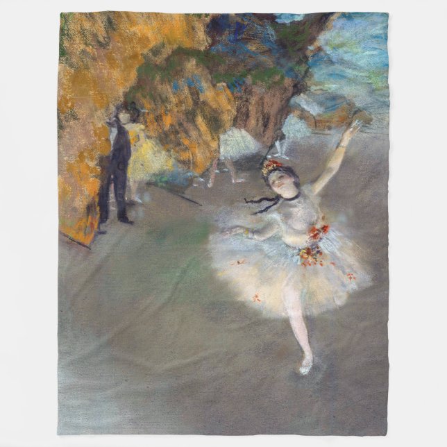Couverture Polaire Edgar Degas - L'Étoile / Danseuse sur la scène (Devant)