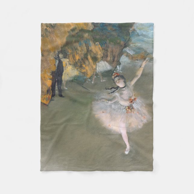Couverture Polaire Edgar Degas | L'étoile ou la danseuse sur scène (Devant)