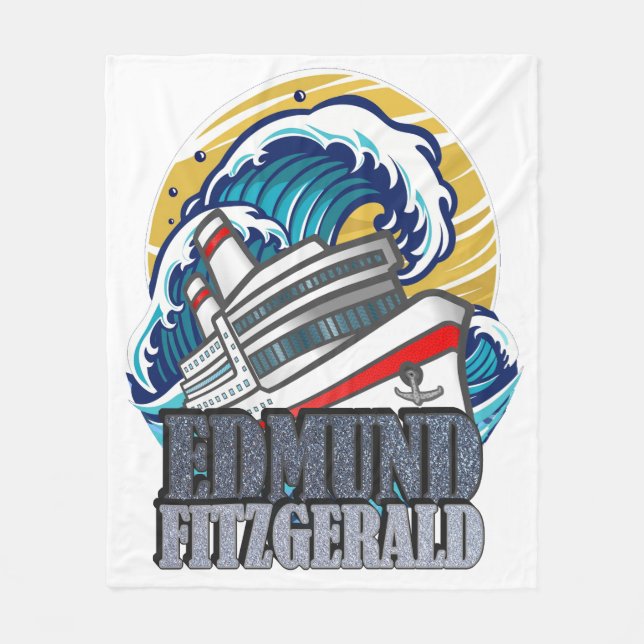 Couverture Polaire Edmund Fitzgerald | Tribute to the Legendary Ship (Devant)