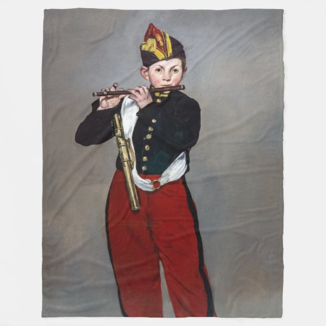 Couverture Polaire Edouard Manet - Le Joueur de fifre / Jeune flûtist (Devant)