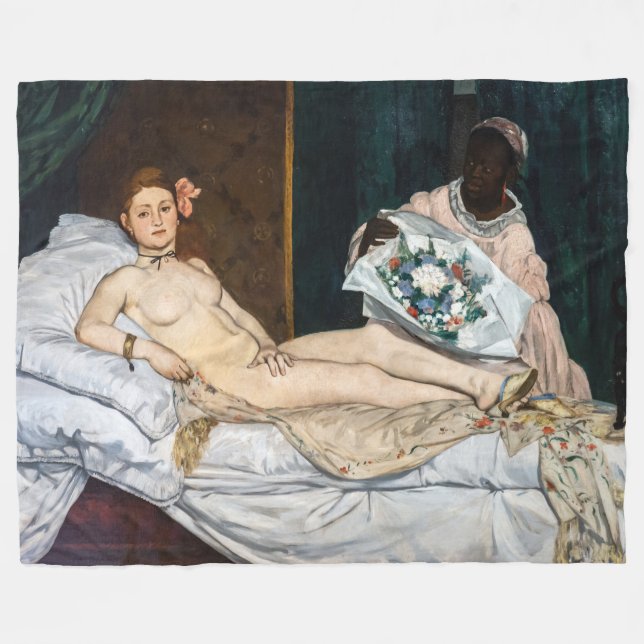 Couverture Polaire Edouard Manet - Olympia (Devant (Horizontal))