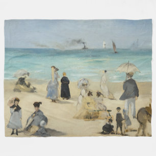 Couverture Polaire Edouard Manet - Sur la plage, Boulogne-sur-Mer