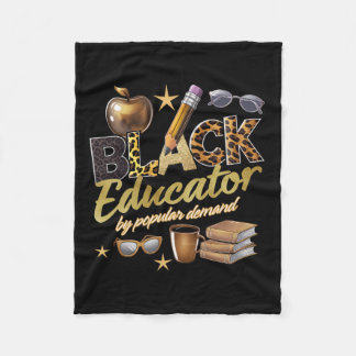 Couverture Polaire Éducateur noir par demande populaire Histoire noir