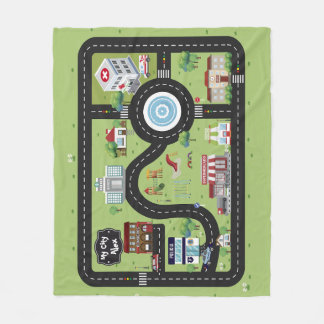 Couverture Polaire Educational Blanket My City