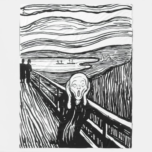 Couverture Polaire Edvard Munch - La lithographie de cri (Devant)