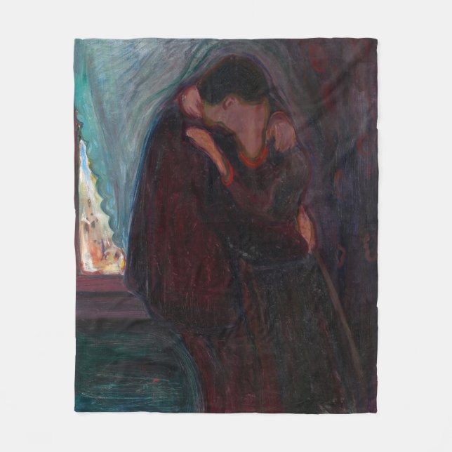 Couverture Polaire Edvard Munch - Le baiser (Devant)