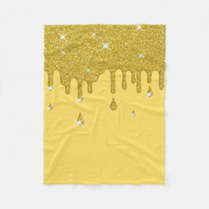 Couverture Polaire Effet Parties scintillant or et étincelles