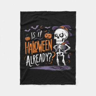 Couverture Polaire Éffrayant Skeleton Ghost Est Il Halloween Déjà