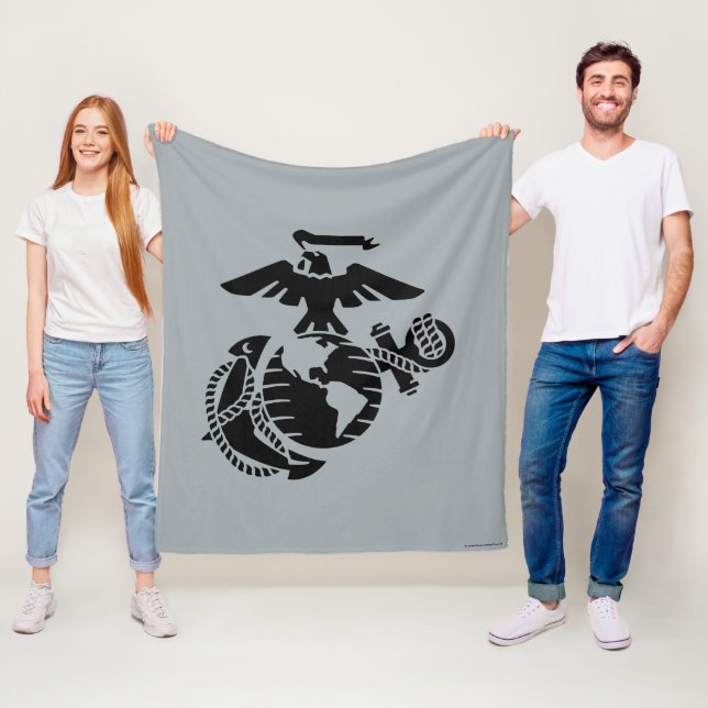 Couverture Polaire EGA à une couleur - Noir (En situation)