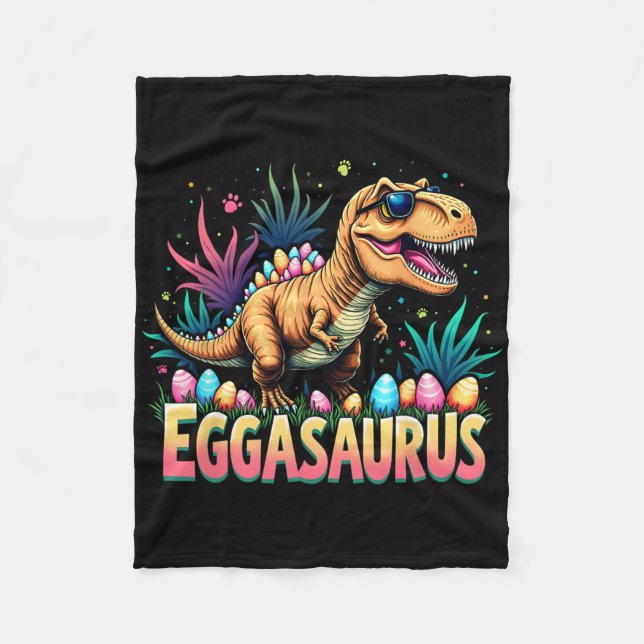 Couverture Polaire Eggasaurus Pâques Stegosaurus Dinosaure Garçons En (Devant)