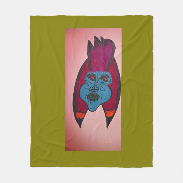 Couverture Polaire Egyptian Inspired Horror Themed Mummy  (Devant)