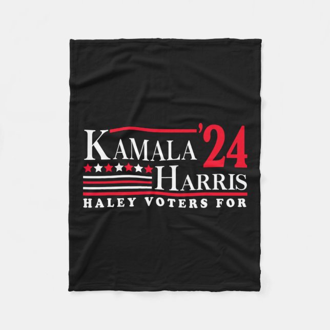 Couverture Polaire Électeurs de Kamala Harris Haley Pour  (Devant)