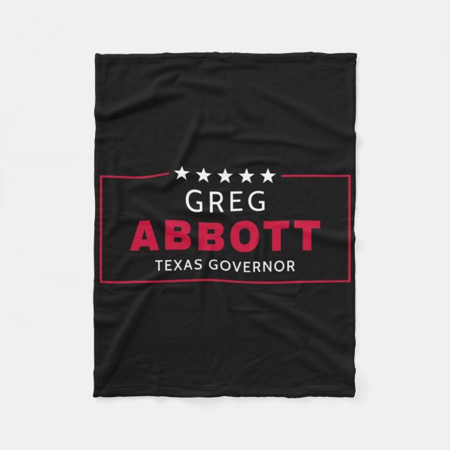 Couverture Polaire Élection de Greg Abbott Gouverneur du Texas Républ (Devant)