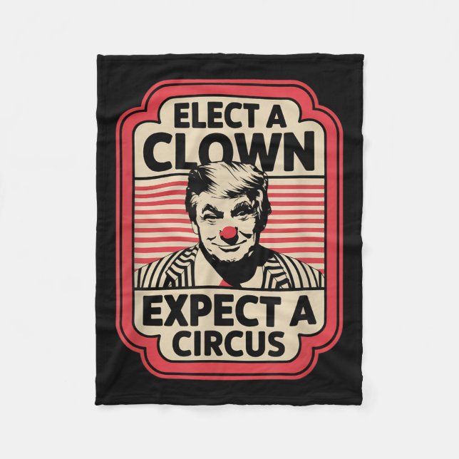 Couverture Polaire Élection D'Un Clown Attendez-Vous À Une Impression (Devant)