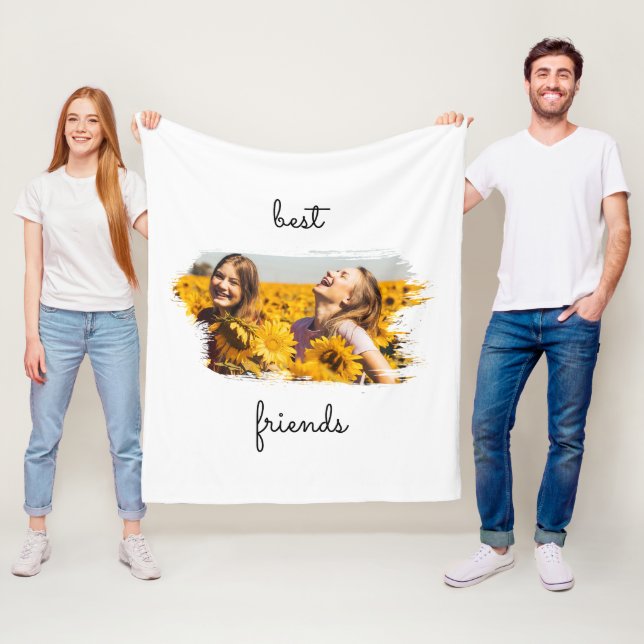 Couverture Polaire Elégant BFF Meilleur Amis Pour Anniversaire Carte (En situation)