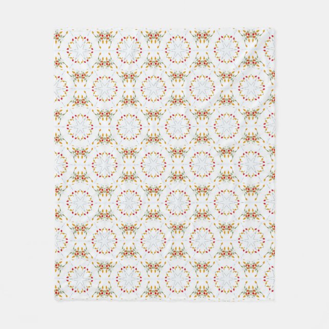 Couverture Polaire Élégant floral Vintage (Devant)