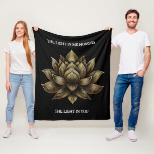 Couverture Polaire Elégant Lotus Lotus Fleur La Lumière en moi ...
