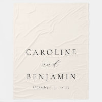 Élégant minimaliste crème ivoire Mariage de callig