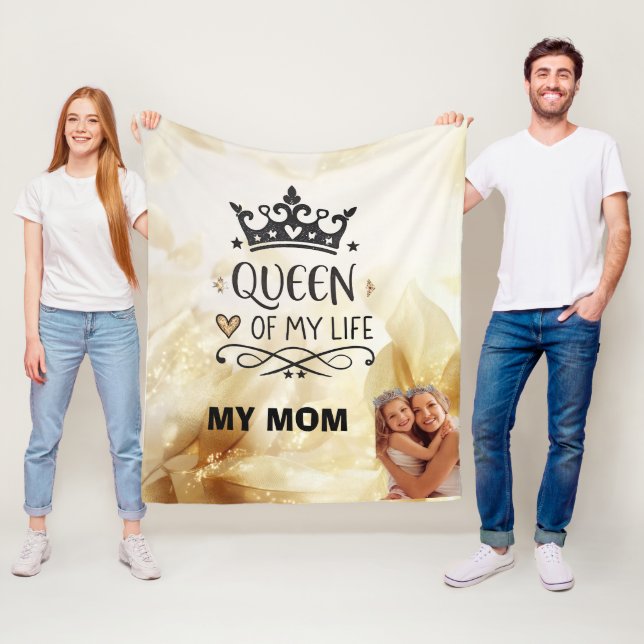 Couverture Polaire Elegant Queen of my Life-my mom  (En situation)