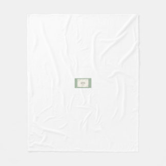 Couverture Polaire Elegant Sage Green Botanical Wedding Invitation - 