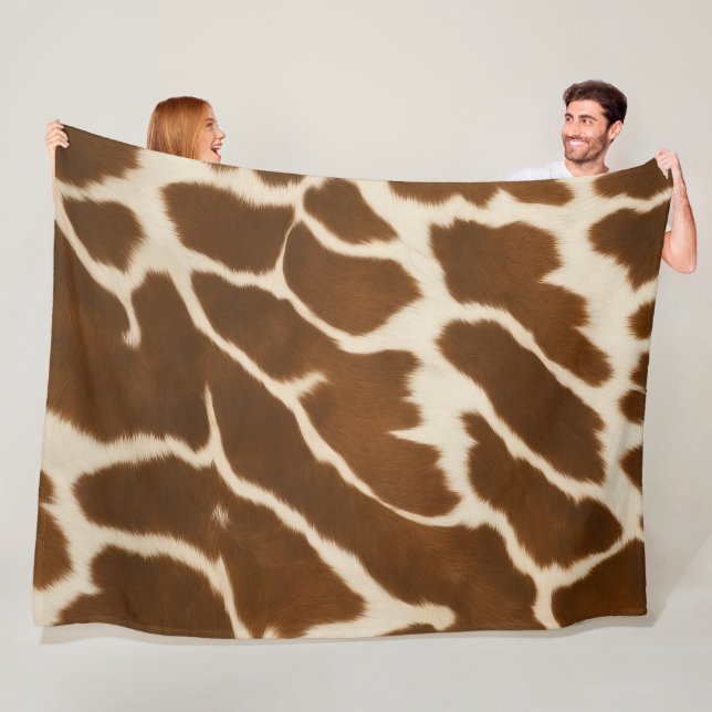 Couverture Polaire Élégante collection populaire de vache Faux cuir (En situation)