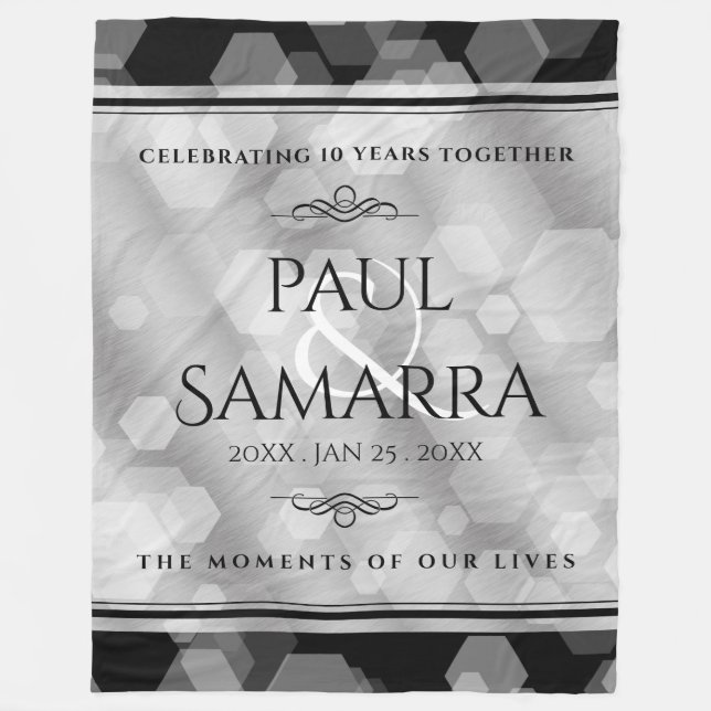 Couverture Polaire Élégante fête du 10e anniversaire du Mariage de Ti (Devant)