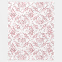 Élégante toile florale blanche et rose gravée