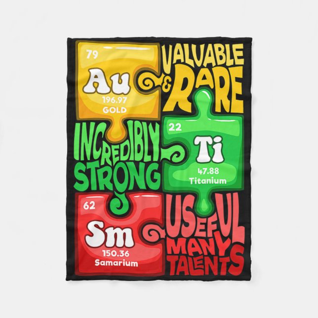 Couverture Polaire Élément chimique de l'autisme  (Devant)
