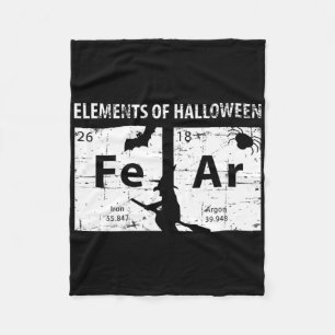 Couverture Polaire Éléments De Chemise D'Halloween (Peur) Périodiquem