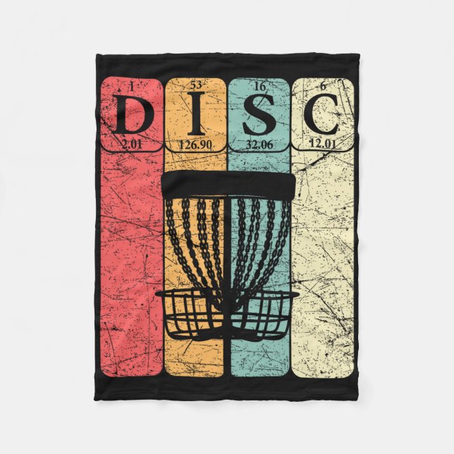 Couverture Polaire Éléments de tableau périodique de Disc Golf Frolf  (Devant)