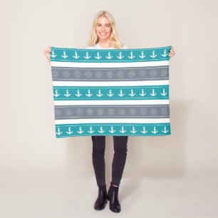 Couverture Polaire Éléments nautiques du bateau Motif