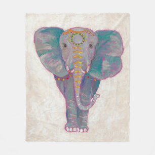 Couverture Polaire Éléphant asiatique de zen
