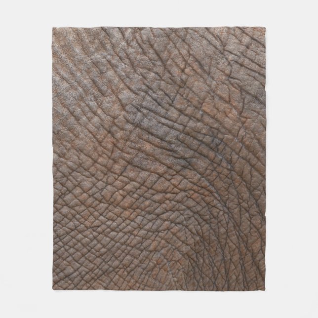 Couverture Polaire éléphant Brown en gros plan (Devant)