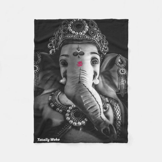 Couverture Polaire | Eléphant | Décoration de la m (Devant)