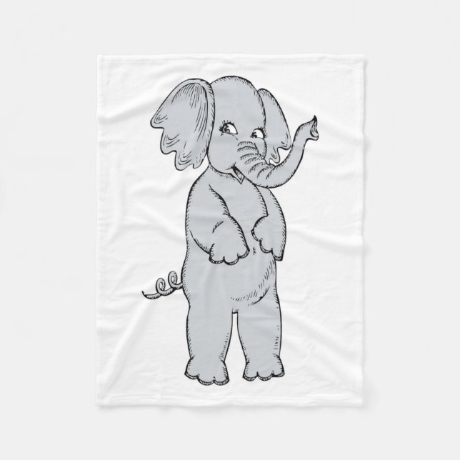 COUVERTURE POLAIRE ELEPHANT FILLE (Devant)