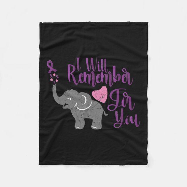 Couverture Polaire Éléphant Mignon dont Je Me Souviendrai Pour Vous  (Devant)