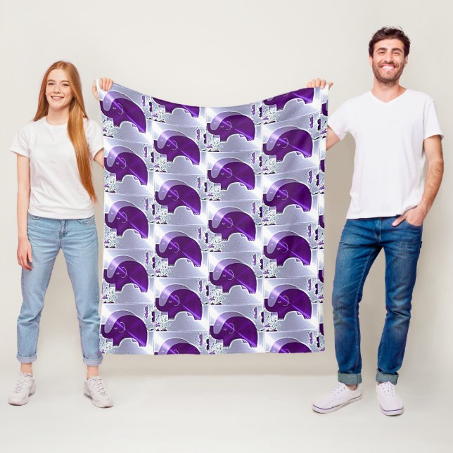 Couverture Polaire Eléphants de sensibilisation à la maladie d'Alzhei (En situation)