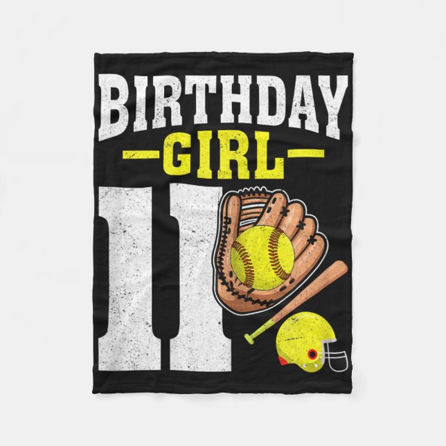 Couverture Polaire Eleven Years Old Softll Lover 11th Birthday Girls  (Devant)
