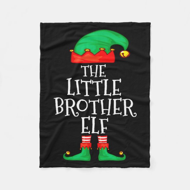 Couverture Polaire Elf Family Christmas Little Brother Elf Sweater Me (Devant)