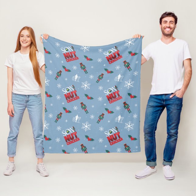 Couverture Polaire Elf "Fils d'un Noisette" Motif d'hiver (En situation)