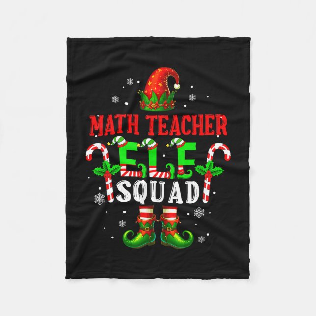 Couverture Polaire Elfe professeur de mathématiques équipe chapeau ch (Devant)