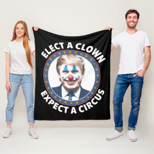 Couverture Polaire Élisez un Clown, Attendez un Cirque Drôle de Polit