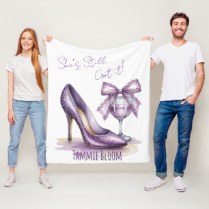 Couverture Polaire Elle a toujours ça Chaussure à talon haut violet A